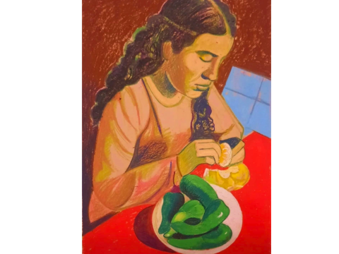 Girl with Tangerine