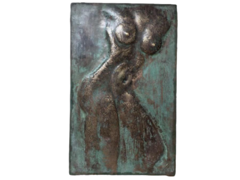 Nude-Bronze Relief