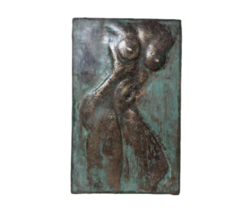Nude-Bronze Relief