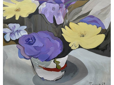 Serenade in Violet and Yellow