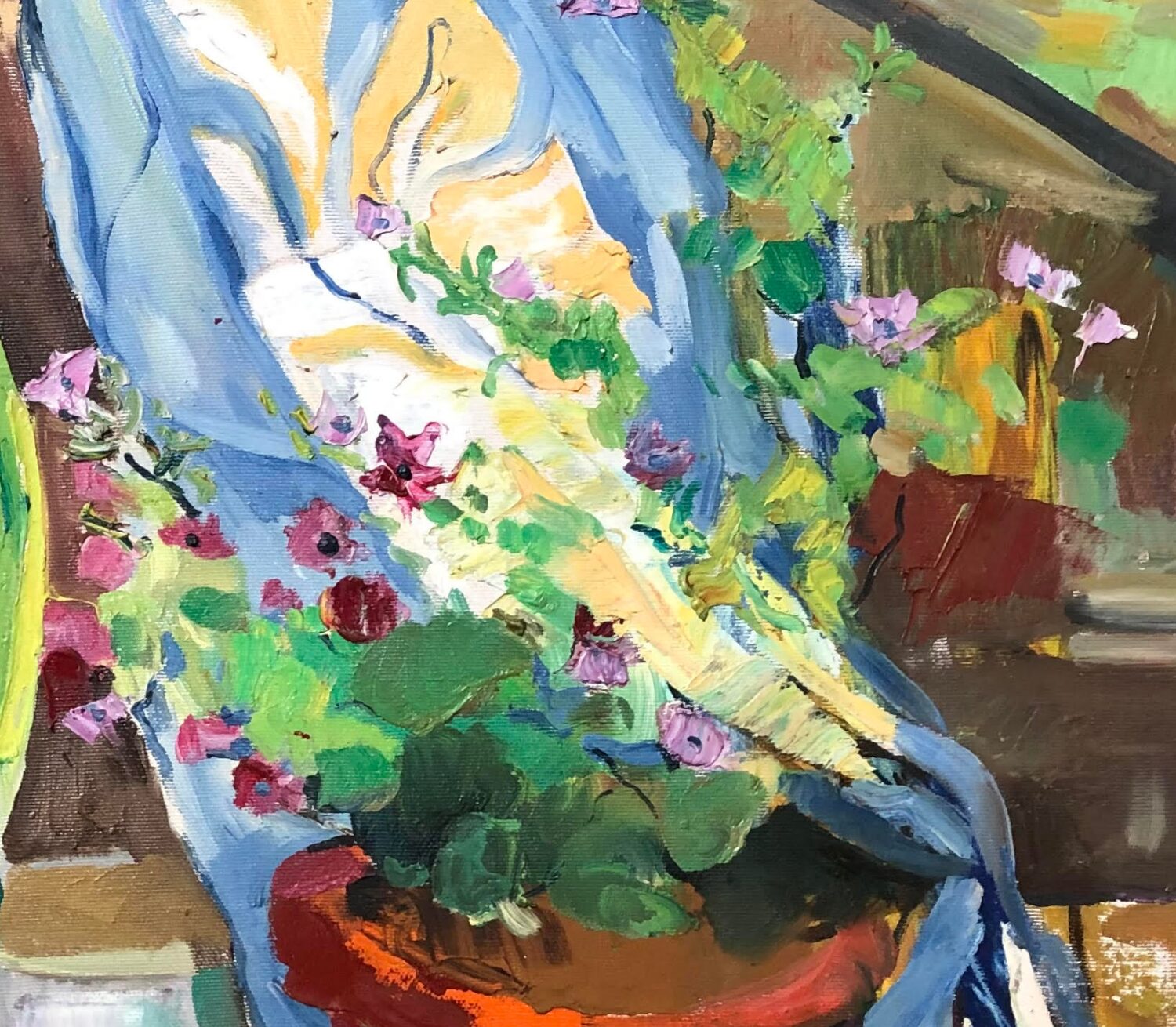 Interior Still Life with Green Chair