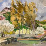 Rural Landscape with Tractor