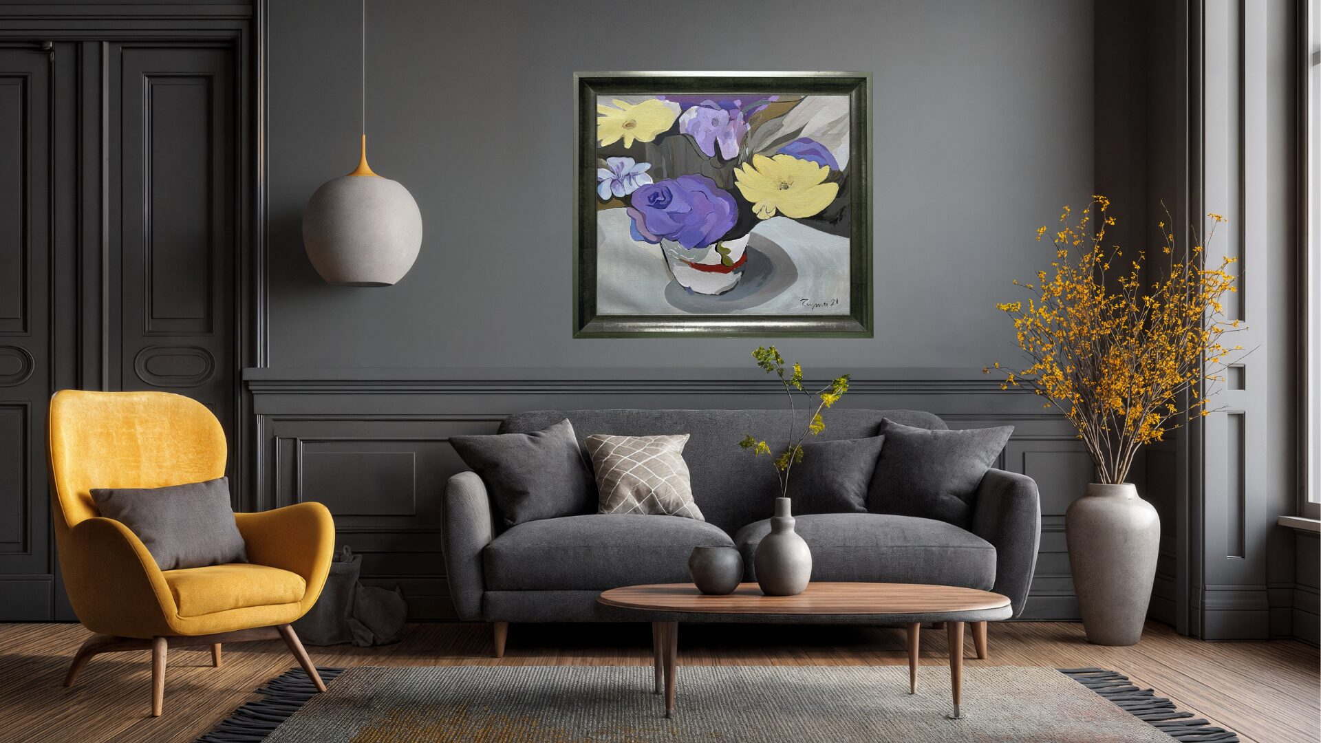 Serenade in Violet and Yellow